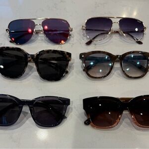 Stylish Sunglasses Collection - Black, Brown, Blue